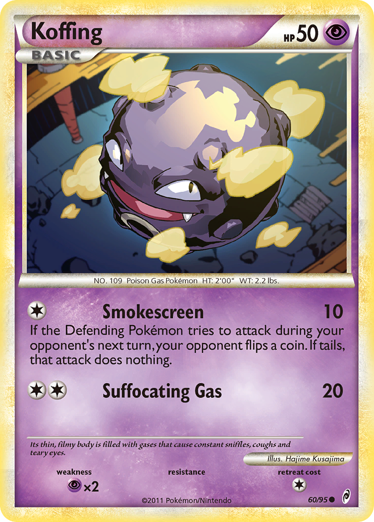 Koffing (60/95) [HeartGold & SoulSilver: Call of Legends] | Mega City Incorporated