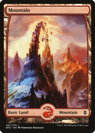 Mountain (267) - Full Art [Battle for Zendikar] | Mega City Incorporated
