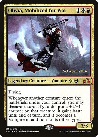 Olivia, Mobilized for War [Shadows over Innistrad Promos] | Mega City Incorporated