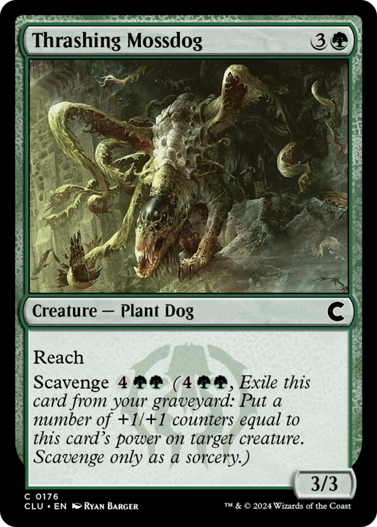 Thrashing Mossdog [Ravnica: Clue Edition] | Mega City Incorporated