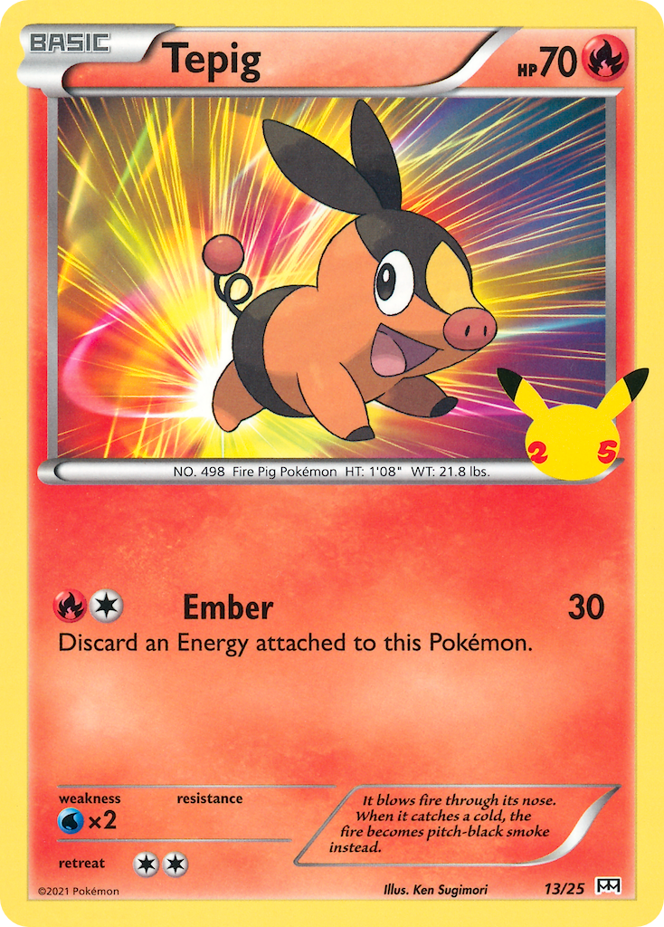 Tepig (13/25) [McDonald's 25th Anniversary] | Mega City Incorporated