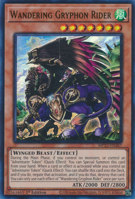 Wandering Gryphon Rider [MP23-EN267] Ultra Rare | Mega City Incorporated