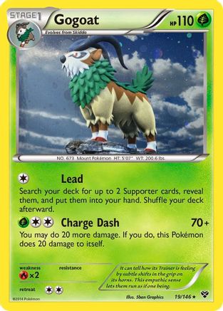 Gogoat (19/146) (Cosmos Holo) [XY: Base Set] | Mega City Incorporated