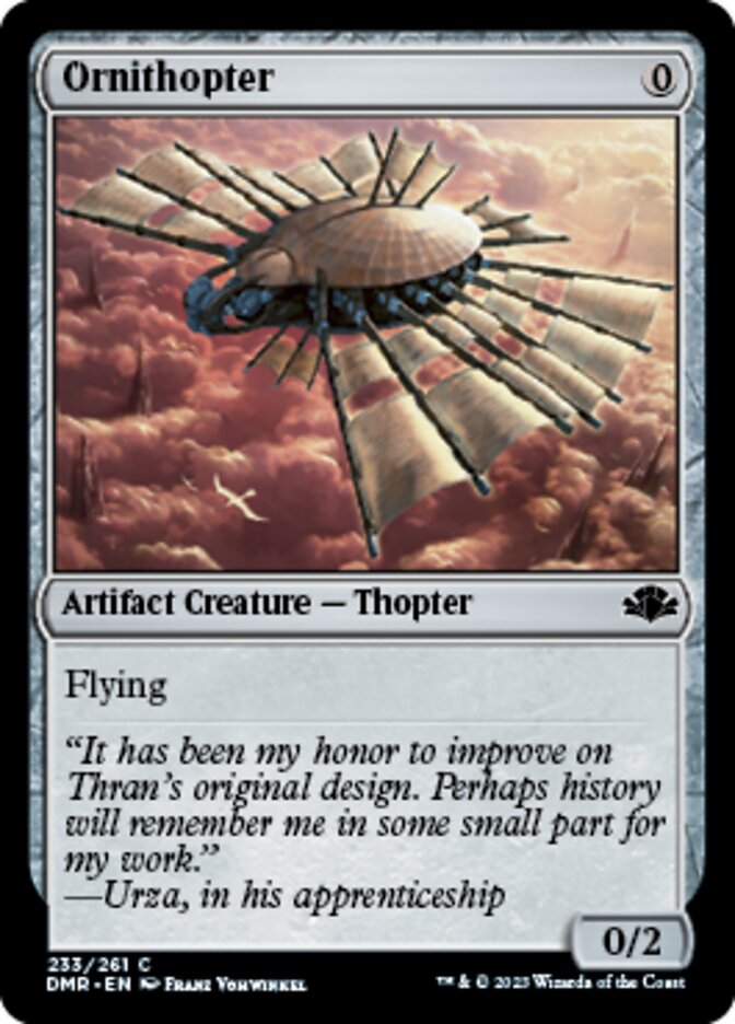 Ornithopter [Dominaria Remastered] | Mega City Incorporated