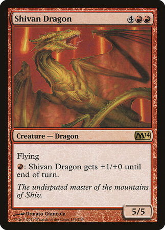 Shivan Dragon [Magic 2014] | Mega City Incorporated