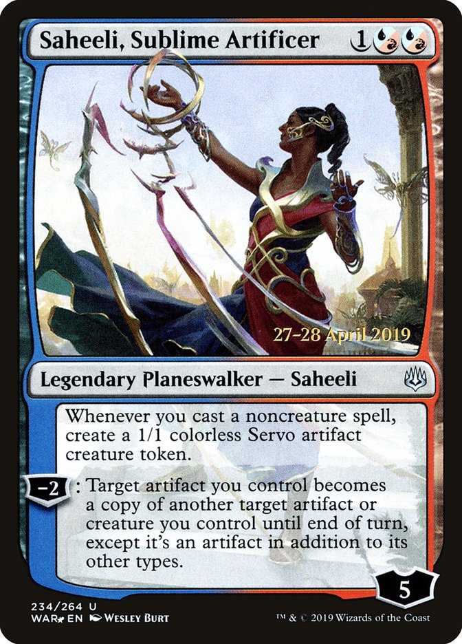 Saheeli, Sublime Artificer  [War of the Spark Prerelease Promos] | Mega City Incorporated