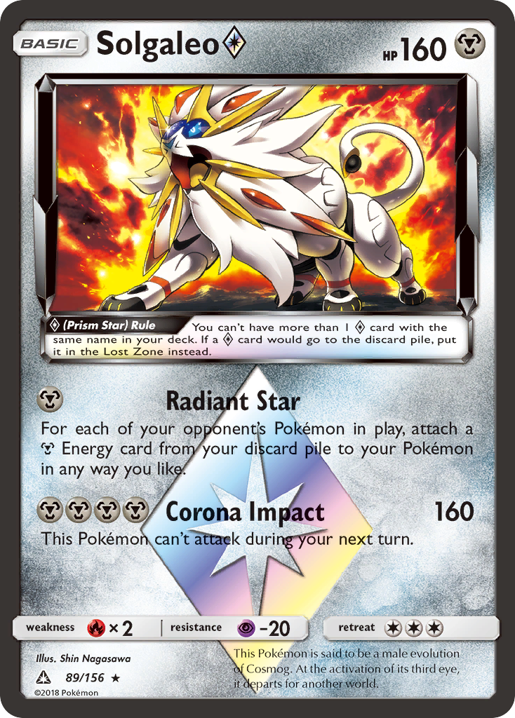 Solgaleo (89/156) (Prism Star) [Sun & Moon: Ultra Prism] | Mega City Incorporated