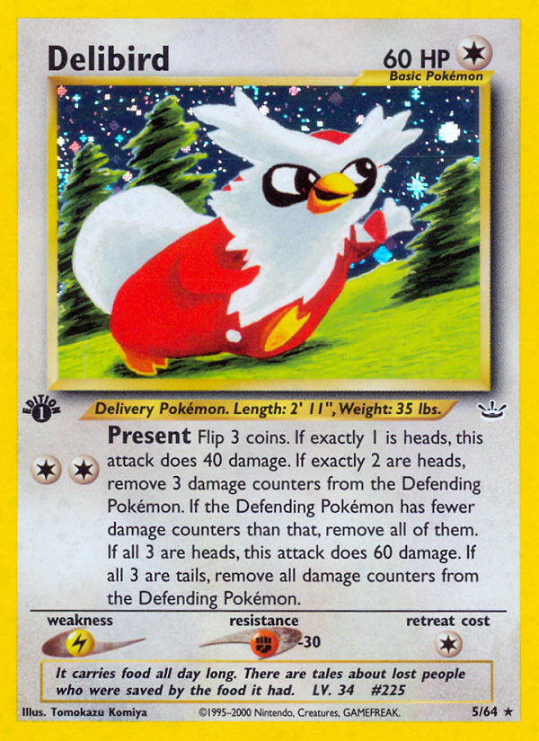 Delibird (5/64) [Neo Revelation 1st Edition] | Mega City Incorporated