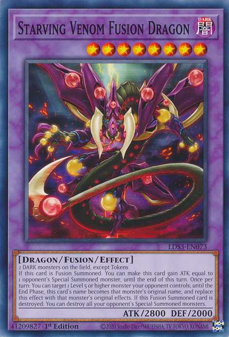 Starving Venom Fusion Dragon [LDS3-EN073] Common | Mega City Incorporated