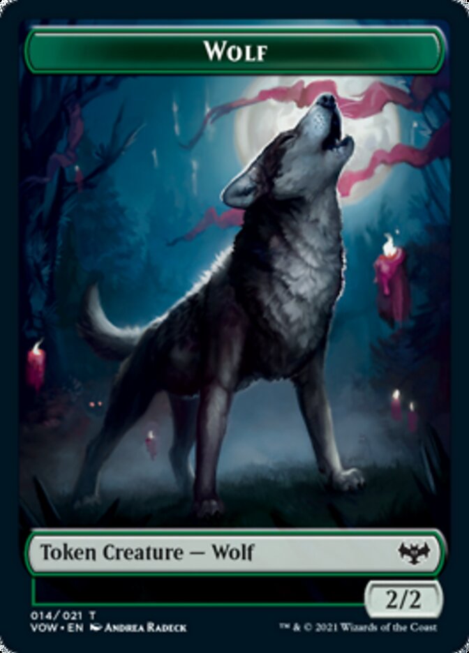 Wolf Token (014) [Innistrad: Crimson Vow Tokens] | Mega City Incorporated