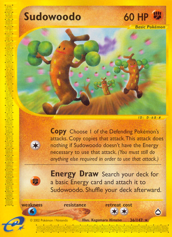 Sudowoodo (36/147) [Aquapolis] | Mega City Incorporated
