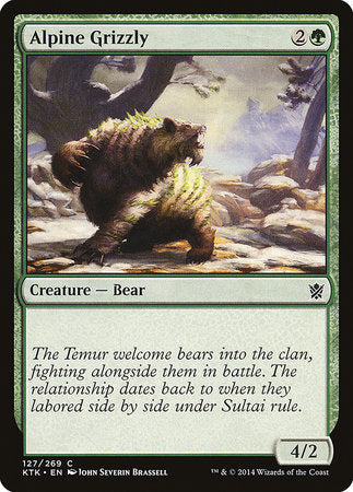 Alpine Grizzly [Khans of Tarkir] | Mega City Incorporated