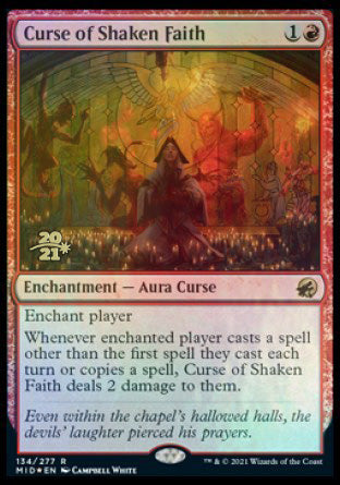 Curse of Shaken Faith [Innistrad: Midnight Hunt Prerelease Promos] | Mega City Incorporated