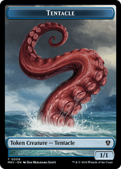 Tentacle // Koma's Coil Double-Sided Token [Murders at Karlov Manor Commander Tokens] | Mega City Incorporated