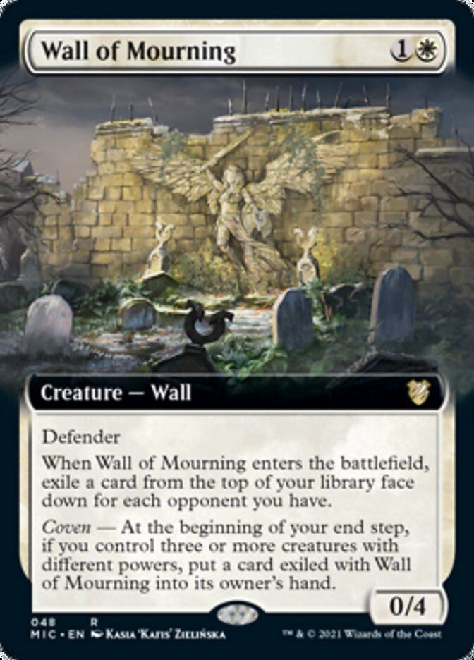 Wall of Mourning (Extended) [Innistrad: Midnight Hunt Commander] | Mega City Incorporated