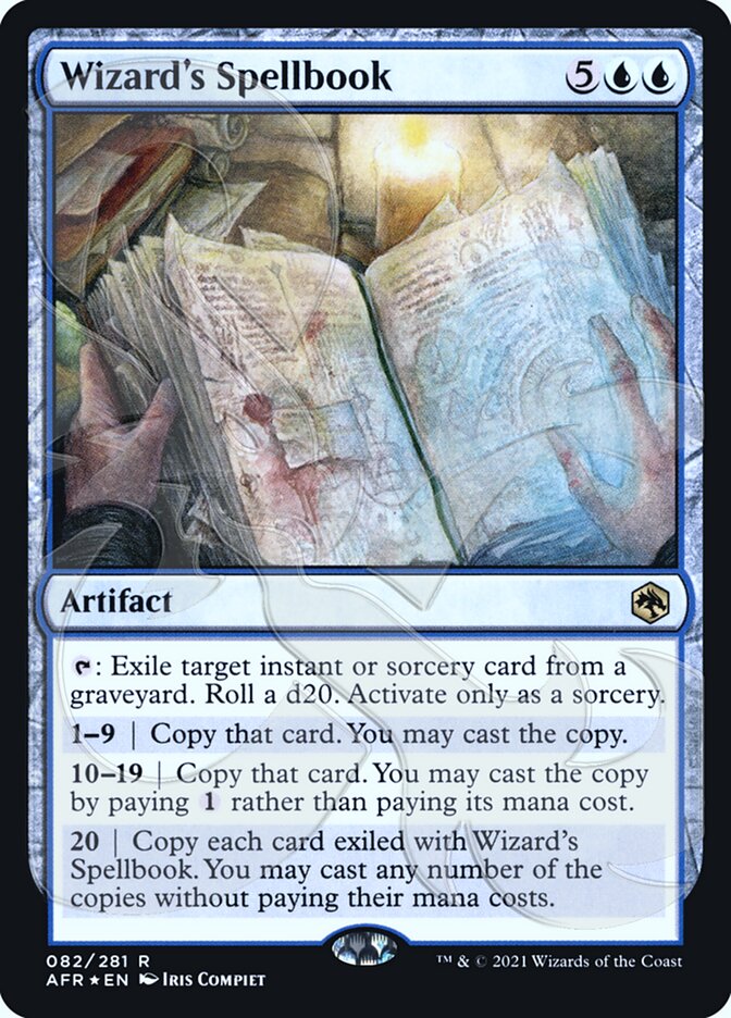 Wizard's Spellbook (Ampersand Promo) [Dungeons & Dragons: Adventures in the Forgotten Realms Promos] | Mega City Incorporated