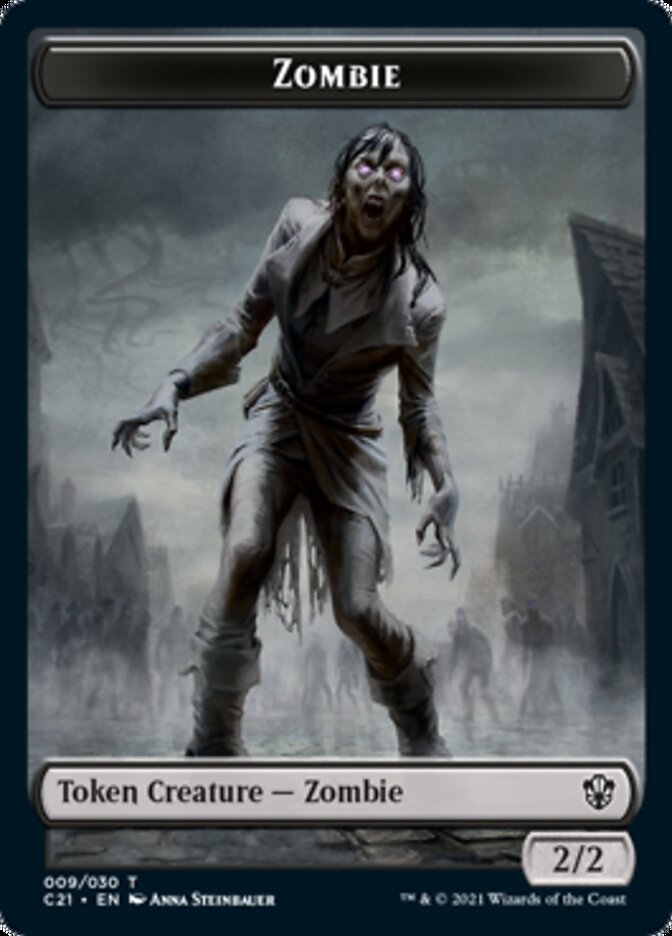 Zombie // Spirit Token [Commander 2021 Tokens] | Mega City Incorporated