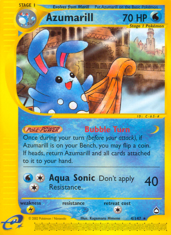 Azumarill (4/147) [Aquapolis] | Mega City Incorporated