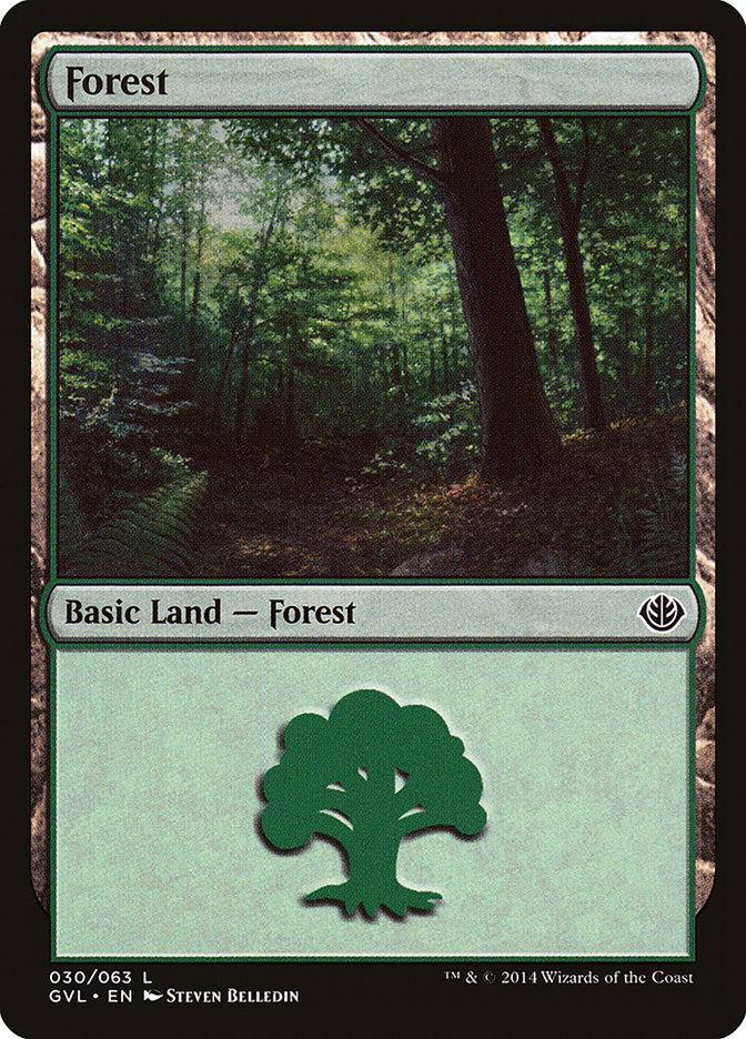 Forest (30) (Garruk vs. Liliana) [Duel Decks Anthology] | Mega City Incorporated