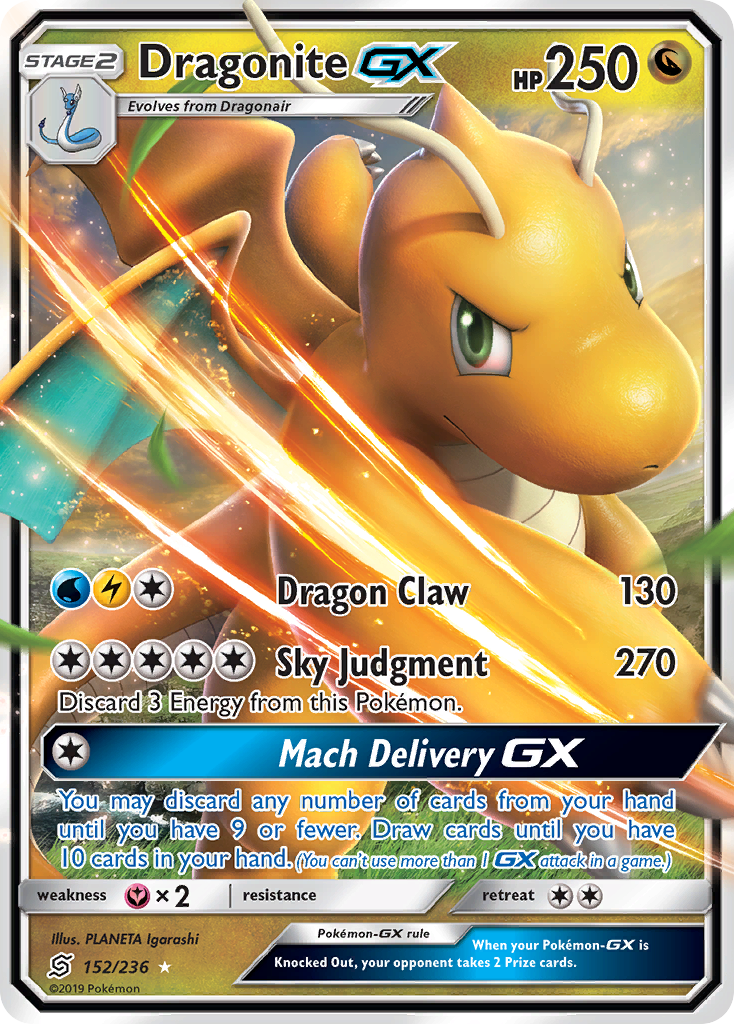 Dragonite GX (152/236) [Sun & Moon: Unified Minds] | Mega City Incorporated