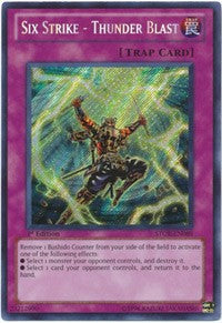 Six Strike - Thunder Blast [STOR-EN089] Secret Rare | Mega City Incorporated