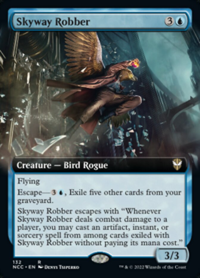 Skyway Robber (Extended Art) [Streets of New Capenna Commander] | Mega City Incorporated