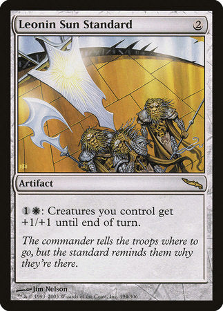 Leonin Sun Standard [Mirrodin] | Mega City Incorporated