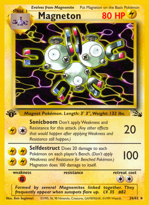 Magneton (26/62) [Fossil 1st Edition] | Mega City Incorporated