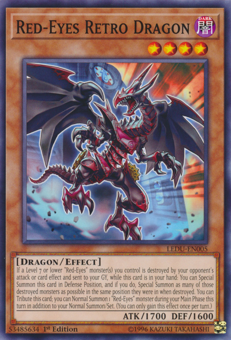 Red-Eyes Retro Dragon [LEDU-EN005] Common | Mega City Incorporated