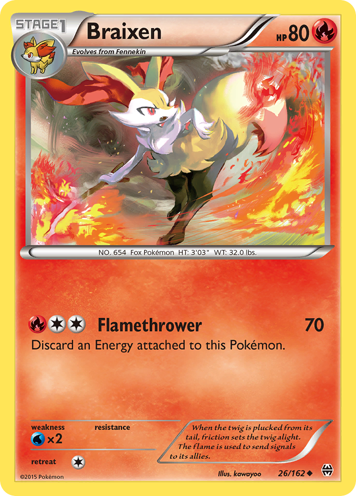 Braixen (26/162) [XY: BREAKthrough] | Mega City Incorporated