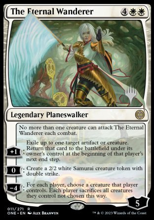 The Eternal Wanderer (Promo Pack) [Phyrexia: All Will Be One Promos] | Mega City Incorporated