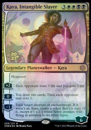 Kaya, Intangible Slayer [Phyrexia: All Will Be One Prerelease Promos] | Mega City Incorporated