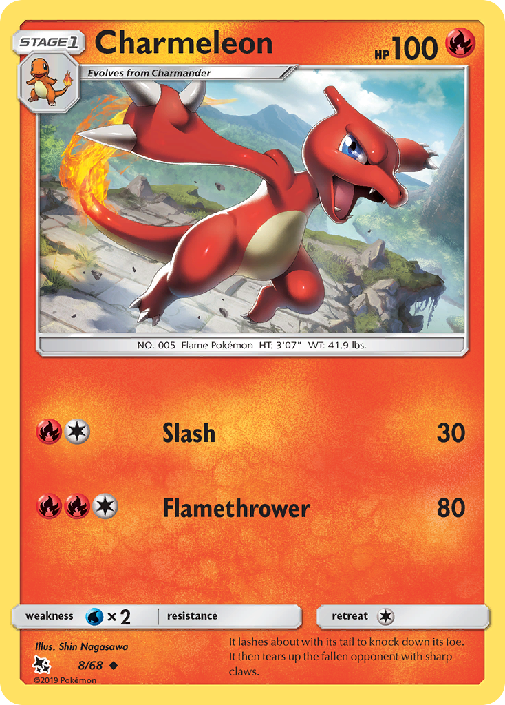 Charmeleon (8/68) [Sun & Moon: Hidden Fates] | Mega City Incorporated