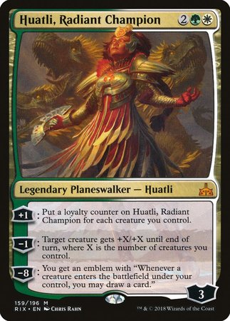 Huatli, Radiant Champion [Rivals of Ixalan] | Mega City Incorporated