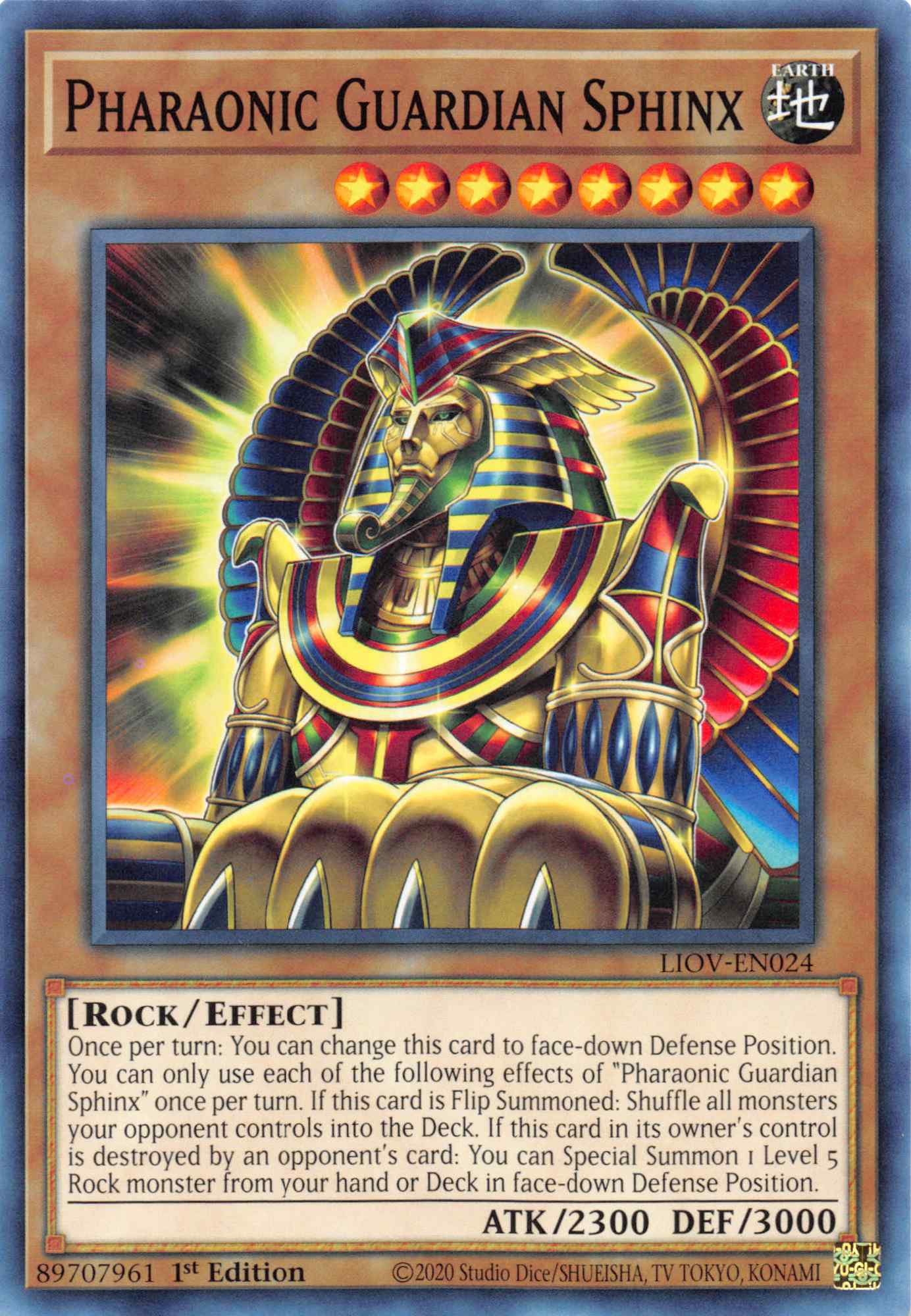 Pharaonic Guardian Sphinx [LIOV-EN024] Common | Mega City Incorporated