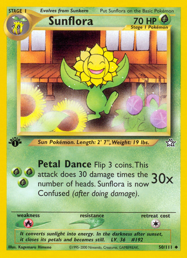 Sunflora (50/111) [Neo Genesis 1st Edition] | Mega City Incorporated