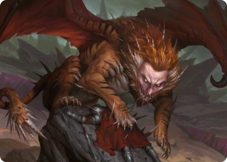 Manticore Art Card [Dungeons & Dragons: Adventures in the Forgotten Realms Art Series] | Mega City Incorporated