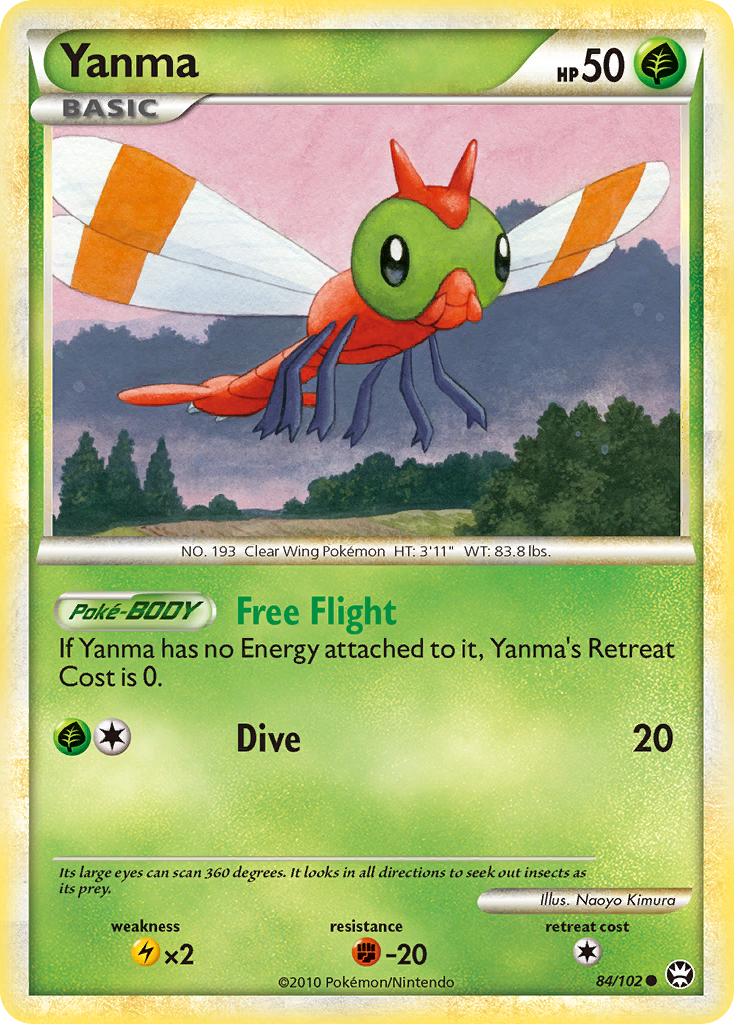 Yanma (84/102) [HeartGold & SoulSilver: Triumphant] | Mega City Incorporated