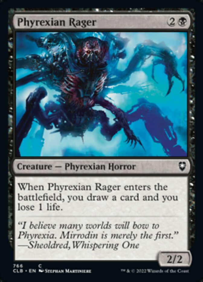 Phyrexian Rager [Commander Legends: Battle for Baldur's Gate] | Mega City Incorporated