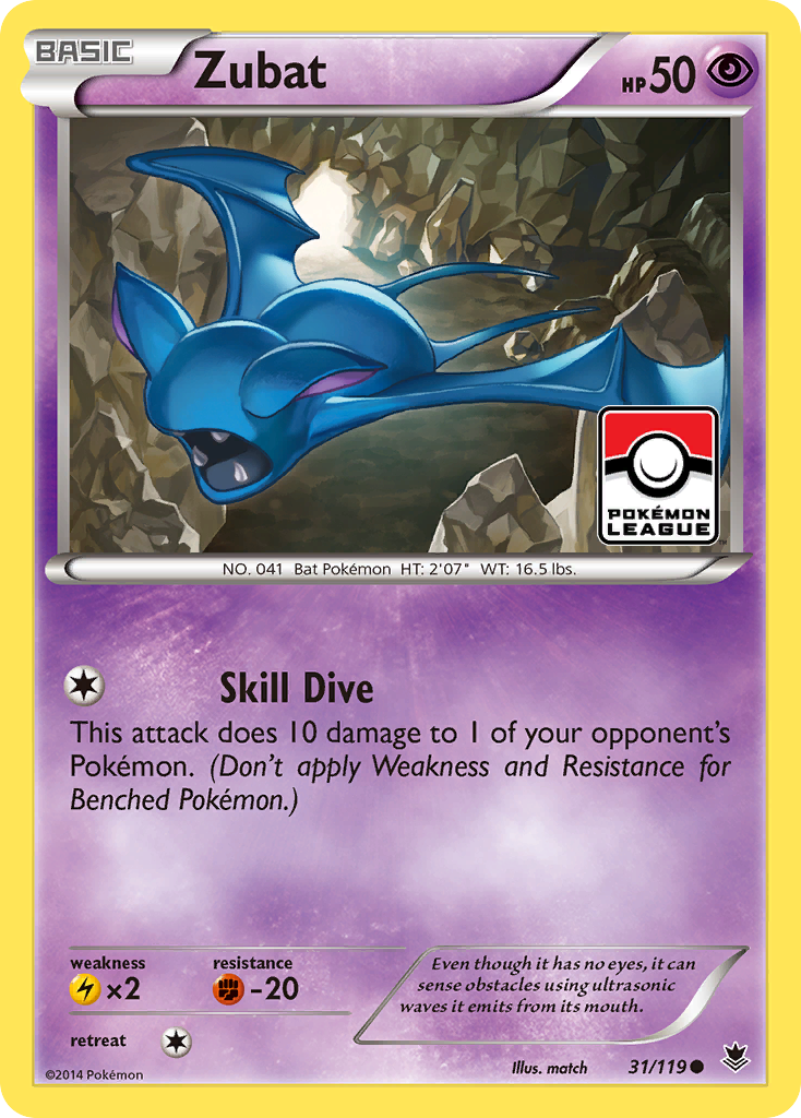 Zubat (31/119) [XY: Phantom Forces] | Mega City Incorporated