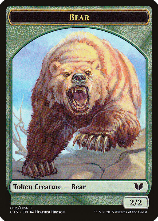 Bear // Spider Double-Sided Token [Commander 2015 Tokens] | Mega City Incorporated