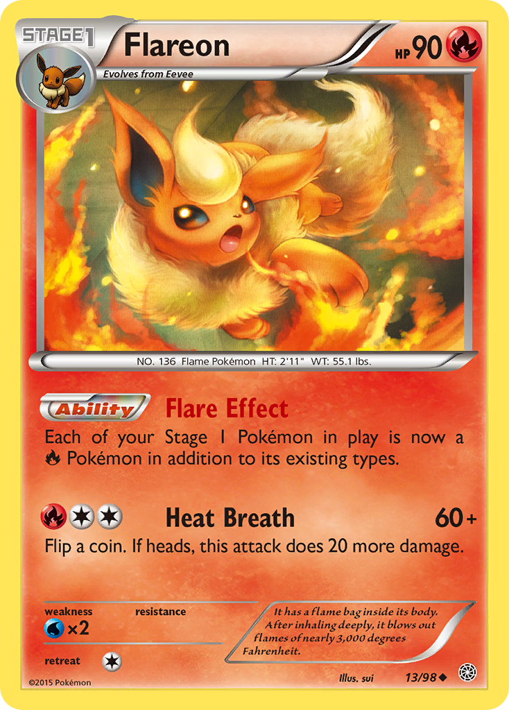 Flareon (13/98) [XY: Ancient Origins] | Mega City Incorporated