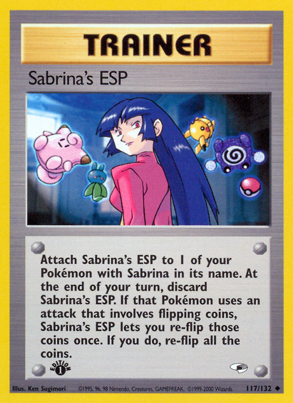 Sabrina's ESP (117/132) [Gym Heroes 1st Edition] | Mega City Incorporated