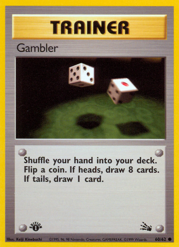 Gambler (60/62) [Fossil 1st Edition] | Mega City Incorporated