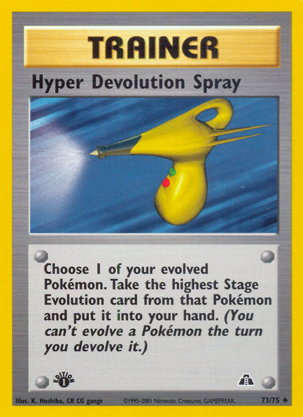 Hyper Devolution Spray (73/75) [Neo Discovery 1st Edition] | Mega City Incorporated