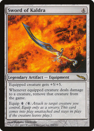 Sword of Kaldra [Mirrodin] | Mega City Incorporated