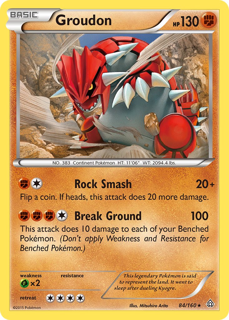 Groudon (84/160) (Theme Deck Exclusive) [XY: Primal Clash] | Mega City Incorporated