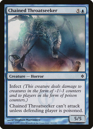 Chained Throatseeker [New Phyrexia] | Mega City Incorporated