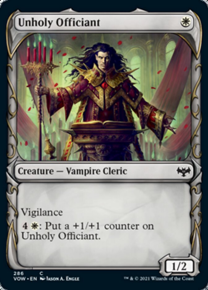 Unholy Officiant (Showcase Fang Frame) [Innistrad: Crimson Vow] | Mega City Incorporated