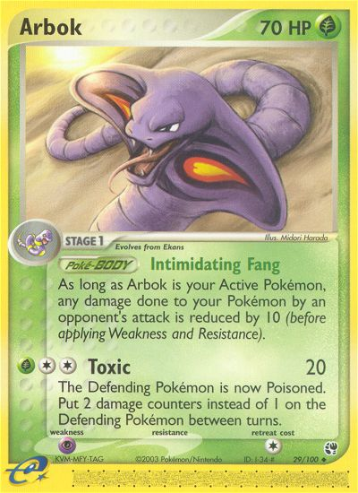 Arbok (29/100) [EX: Sandstorm] | Mega City Incorporated